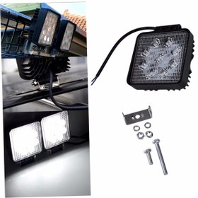 Resim 3EGROUP Led Projektor Calisma Sis Lambasi Kare 9 Ledli 27W 12 24V 