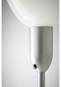 Resim Ikea Şık Metal Lame Beyaz Dekoratif Yer Lambası Lambader Beyaz 