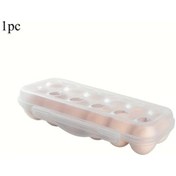 Resim Sunshine011 1 Adet Şeffaf Buzdolabı Yumurta Saklama Kutusu - Taze Tutucu, Askılı, Kapaklı 