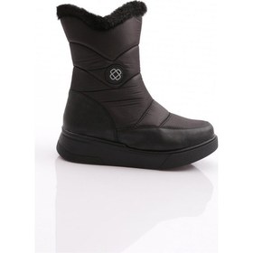 Resim Dgn 2053 Kadin Yani Fermuarli İçi Kürklü Bot 2053-2113-R123499 Siyah 