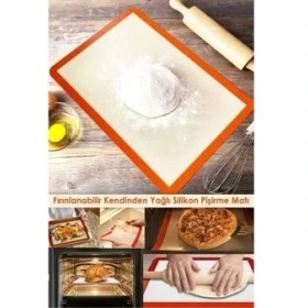 Resim MorPort Silikon Silpat Yanmaz Yapışmaz Pişirme Matı 40*30 cm 