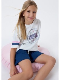Resim U.s. Polo Assn. Kız Çocuk Beyaz Şort Takım Beyaz 