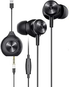 Resim Mikrofonlu Kulak İçi Kulaklık, Bluedio Li Pro Kablolu Kulaklık, 7.1 Kanallı Virtual USB 3D Surround Stereo, Bilgisayar, Tabletler için Ses Ayarı, 3,5 mm Destekli 