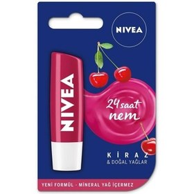 Resim Nivea Kiraz&Doğal Yağ Nemlendirici Dudak Bakım Kremi 55ml 