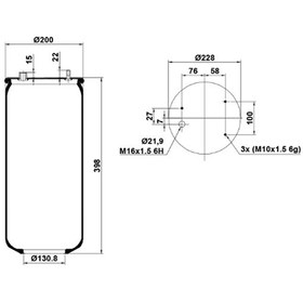 Resim St 1889.s - Ağır Vasıta Servis Pistonsuz Körük 