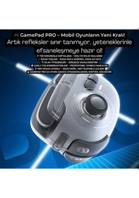 Resim Polham Apple Uyumlu iOS & Android Type-c Mobil Oyun Kolu Pro Joystick 400mah Bataryalı Gamepad, Tak Çalıştır 