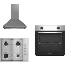 Resim Altus ALA 310 I - ALA 181 GID - ALA 522 I 3 Lü Ankastre Set Inox 