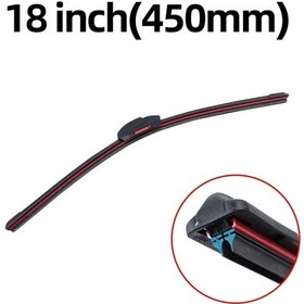 Resim 18 İnç 450mm -araba Silecek Lastikleri Evrensel Çerçevesiz Braketsiz Araba Yumuşak Çift Kauçuk Şerit Ön Cam Bıçağı Ön Cam Silecekleri Aksesuarları 