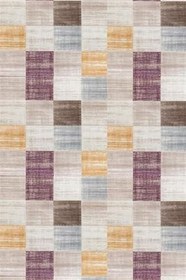 Resim Patchwork Westa Kaymaz Tabanlı Yıkanabilir Antibakteriyel Dijital Baskı Patchwork Halı Kilim, PW-8056A-WST-100X400 