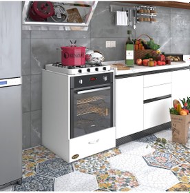 Resim Kenzlife Ankastre Modülü Kabini Flor Byz Kapaklı Fırın Ocak Dolab 