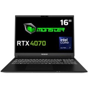 Resim MONSTER Tulpar T6 V2.1.8 Core Ultra 7 155H 64 GB RAM 1 TB SSD 8 GB RTX 4070 FreeDOS 16" WQXGA 240 Hz 