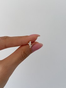 Resim 925 gümüş mix kesim piercing - Gold 