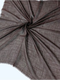 Resim Mim Eşarp Enba Flamlı Yazma %100 Pamuk Nefes Alan Doğal Kumaş Koyu Kahve 