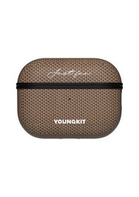 Resim Apple Uyumlu AirPods Pro 2.nesil Kılıf Magsafe Aramid Fiber Youngkit 1500d Kevlar Extreme Wing Serisi Gold 