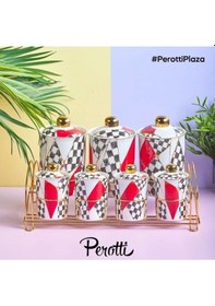 Resim Perotti Casablanca 7 Pcs Standlı Porselen Baharat Takımı Çok Renkli 