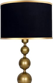 Resim MİNİMAL E-TİCARET & BİLGİ TEKNOLOJİLERİ Elegance Gold Abajur (Siyah) 