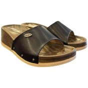 Resim Esem Dolgu Topuk Günlük Anatomik Bayan Terlik Siyah 