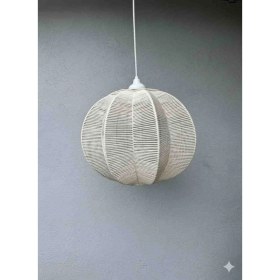 Resim Dude Home Dilim Detaylı Makrome Avize, Bohem Avize, Çocuk Odası Avize, Salon Avize,(Kablo Dahil) 