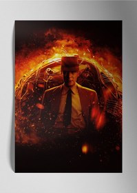 Resim Metal Baskı Parlak Duvar Tablosu - Oppenheimer 