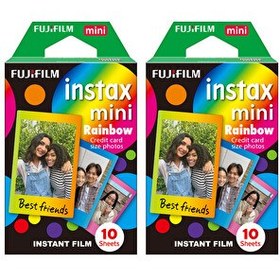 Resim Fujifilm Instax Mini Rainbow 10x2 Film Seti 
