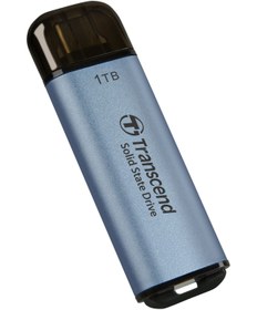 Resim transcend TS1TESD300C 1TB USB/Type-C 10Gbps 1050/950MB/s Taşınabilir Harici SSD - Mavi 
