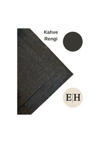 Resim Kahve Rengi Metrelik Ince Keçe Kumaş Keçe 1 Mm Aktivite Keçesi Renkli Keçe 1 Metre 100 Cm X 100 Cm 