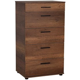 Resim Adore Mobilya Trendline 5 Çekmeceli Oslo Ceviz Şifonyer 