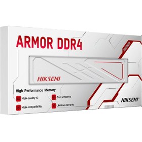 Resim Hiksemi Armor 8GB 3200Mhz DDR4 HSC408U32E2 Beyaz PC Ram 
