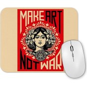 Resim Baskı Dükkanı Sanat Yap Savaşma Kırmızı Mouse Pad 