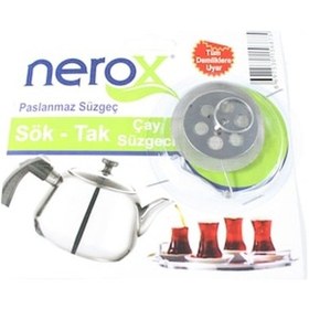 Resim Demlik Içi Çay Süzgeci Sök Tak Paslanmaz Çelik 1 Adet 