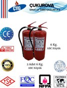 Resim CTG Yangın Söndürme Tüpü/6 Kg ABC KÖPÜK /Askı Aparatı/Fosfor Levha/Ev,Ofis,Otel,Hastane,Okul 