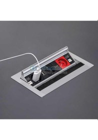 Resim Masa Üstü Data Prizi Dönmeli Fırçalı Full 