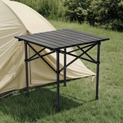 Resim 1 Taşınabilir Açık Katlanır Masa, 53.01cm x 51.0cm x 50.01cm Kamp Katlanır Kare Masa Depolama Çantası ile, BBQ Piknik Masası, Kompakt ve Taşınabilir Tasarım, Eğlence Açık Hava Aktiviteleri, Kamp, Barbekü ve Piknik için Dayanıklı Yapı 