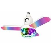 Resim Sarftech E27 B22 Kumandalı Rgb Ledli Lamba Yüksek Ses Kaliteli Bluetooth Hoparlör Disko Topu 