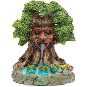 Resim Geri Akış Tütsülük Ters Akış Konik Çubuk Tütsü Seramik Feng Sui Budha Yaşam Ağacı 