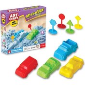 Resim Art Sand Arabalar Seti 500 Gr. - Oyun Kumu Seti - Kinetik Kum Seti - Natural Kum - Doğal Kum Renkli 