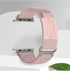 Resim Sunshine022 İwatch Ultra Serisi İçin Rose Pink Nefes Alabilir Spor Kordon 44 45 46 49mm 