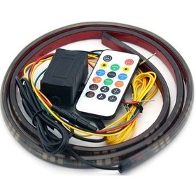 Resim Dancemonkey Cbtx Ar08 80cm Araba Ön Tampon Izgarası Bluetooth Rgb Lamba Uzaktan Kumanda 5050 Led Işık Şeridi 