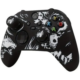 Resim Sunshine022 Xbox Series S Kontrolcü Kılıfı Kırmızı Yumuşak Silikon Kapak Ve Joystick Başlığı 