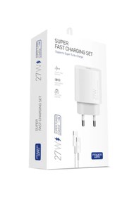 Resim 27w Pd Type-c Samsung Galaxy S20 Plus İle Uyumlu 3a Type-c Type-c Kablo Tak Çalıştır 