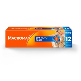 Resim MACROMAX ÇİFT KİLİTLİ POŞET 