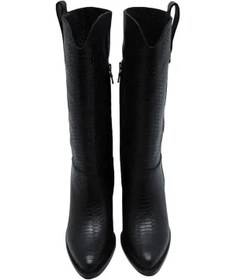 Resim Poletto Hakiki Deri Sıyah Çizme Topuklu 855 43 V1 S-1048 Siyah 