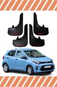 Resim bgfix Kia Pıcanto Racing Yazılı 4'lü Tozluk Çamurluk Paçalık 