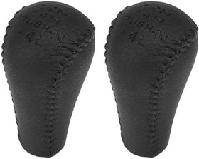Resim 5 Hız Lether Araba Vites Konb Gaiter Shifter Topuzu Devriye Y61 Şanzıman Vites Topuzu 