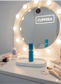 Resim CUPPERA Parıldayan Elmas İşlemeli Mini Doldurulabilir Parfüm Şişesi 10 ML (Mavi) 