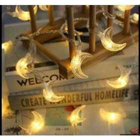 Resim 3m 20 Led Gün Işığı 2 Kademeli Ay Şekilli Çok Renkli 