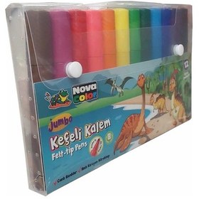 Resim Nova Color Jumbo Keçeli Kalem Seti 12'li Nc-874 