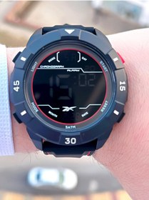 Resim Reebok Silikon Kordon 50 Mt Suya Dayanıklı Dijital Seri Büyük Kasa Spor Erkek Kol Saati Rv.pbıg-bg02 