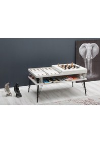 Resim Satranç Ve Tavla Orta Sehpa 