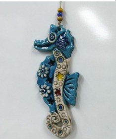 Resim Seramik Denizatı Figürlü Dekoratif El İşi Duvar Süsü Nazarlık 